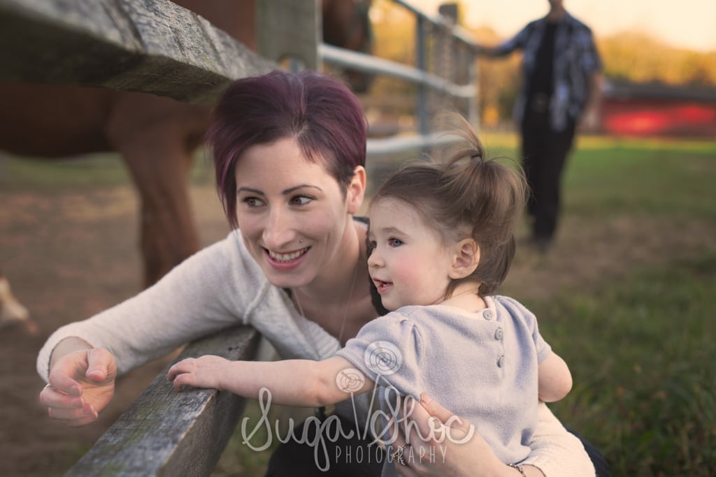 SugaShoc_Photography_Family_Photographer_Bucks County_Doylestown_PA_mom_and_child_with_horse_farm_outdoors_groth_hill