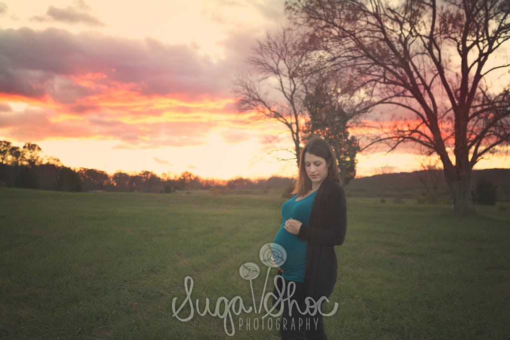 SugaShoc_Photography_Maternity_Photographer_Bucks County_Doylestown_PA_mother_posed_at_sunset_outdoors