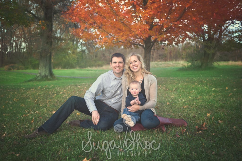SugaShoc_Photography_Family_Photographer_Bucks County_Doylestown_PA_family_under_trees_with_baby