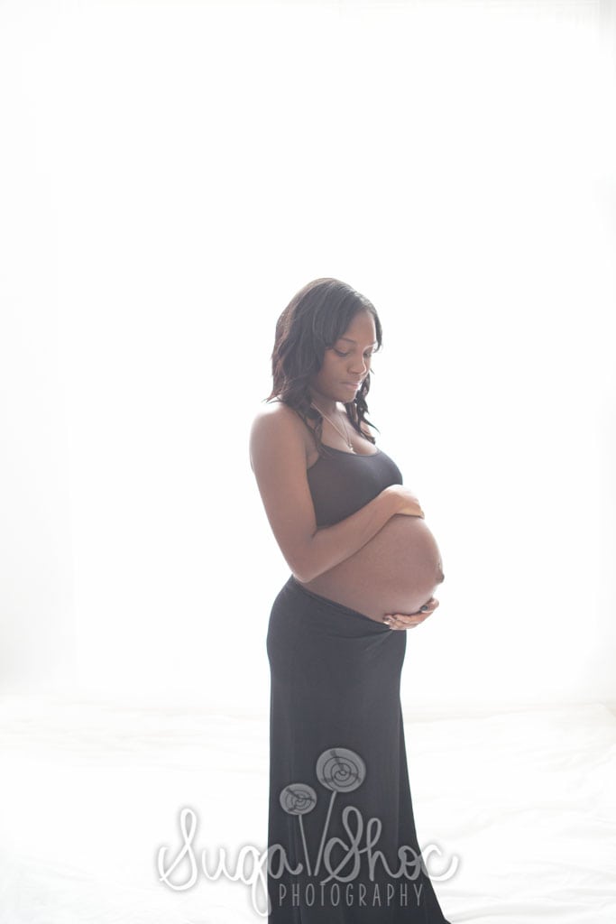 SugaShoc_Photography_Maternity_Photographer_Bucks County_Doylestown_PA_black_skirt_holding_belly