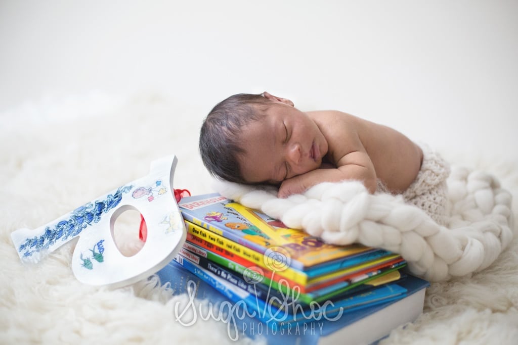SugaShoc_Photography_Newborn_Photographer_Bucks County_Doylestown_PA_newborn_using_dr_seuss_books