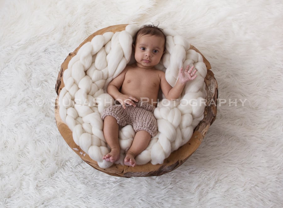 SugaShoc_Photography_Newborn_Photographer_Bucks_County_PA_Doylestown_PA_three_month_old_baby_photo_in_puzzle_bowl
