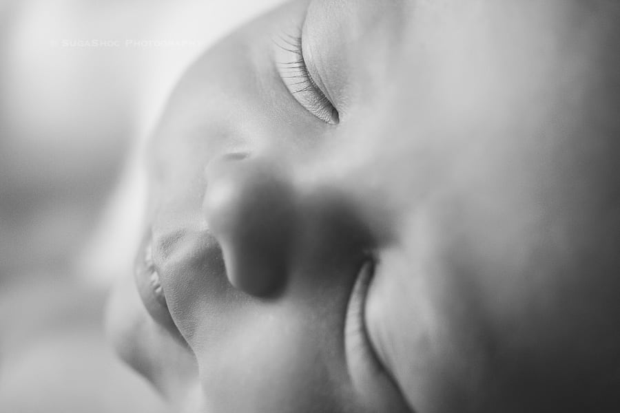 SugaShoc_Photography_Newborn_Photographer_Bucks_County_PA_Doylestown_PA_newborn_macro_shot_face_lashes