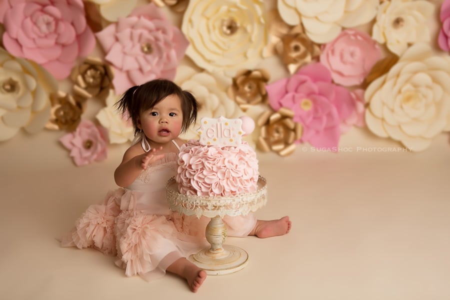 sugashoc_photography_cake_smash_photographer_bucks_county_pa_doylestown_pa_first_birthday_smash_cake_toddler_pink_dress