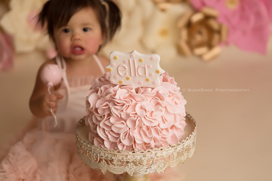 sugashoc_photography_cake_smash_photographer_bucks_county_pa_doylestown_pa_first_birthday_smash_cake_upclose_pink