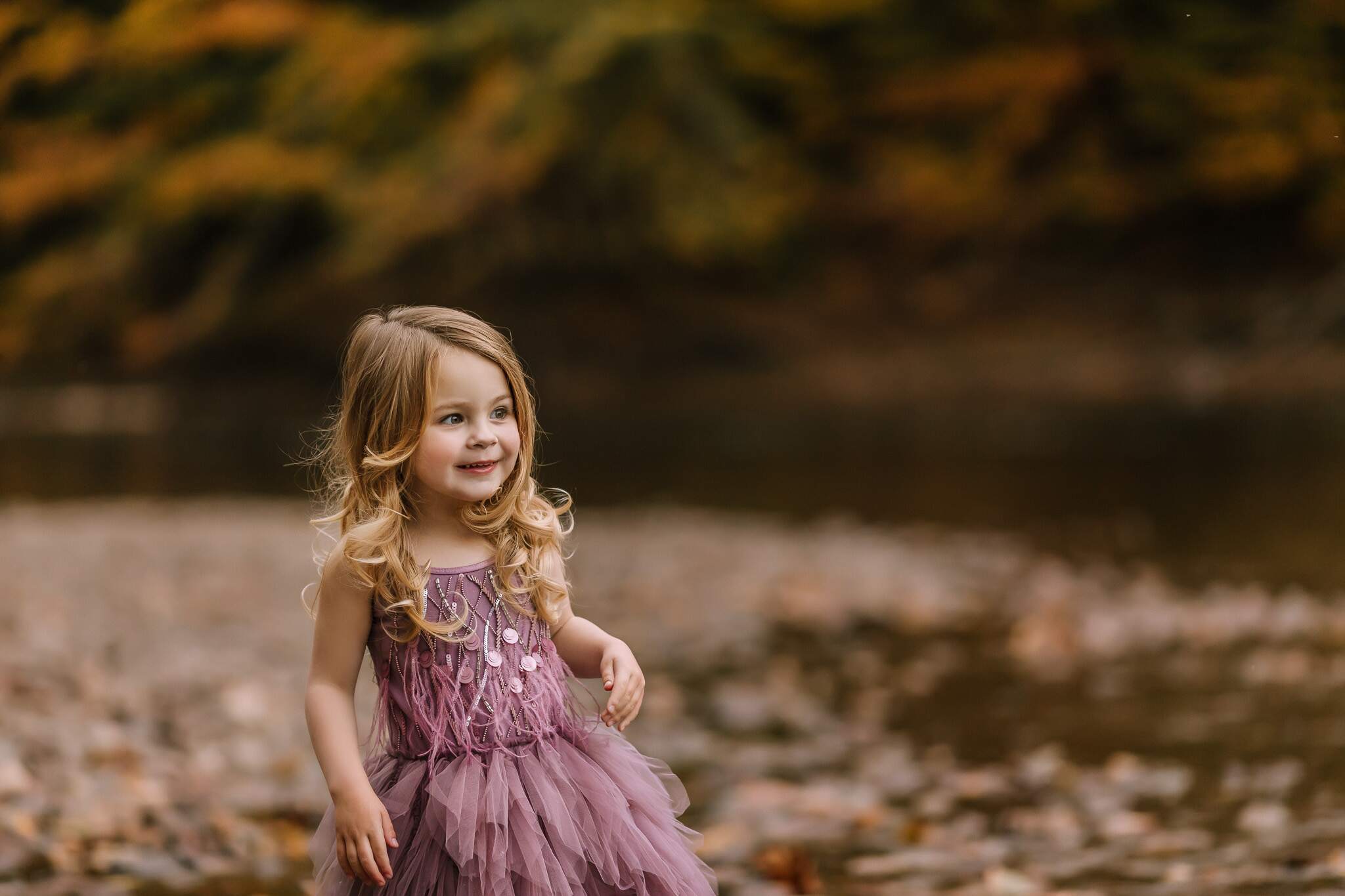 Outdoor fall child photoshoot in PA.